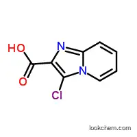 Molecular Structure of 1000017-94-6 (3-Chloroimidazo[1,2-a]pyridine-2-carboxylic acid)